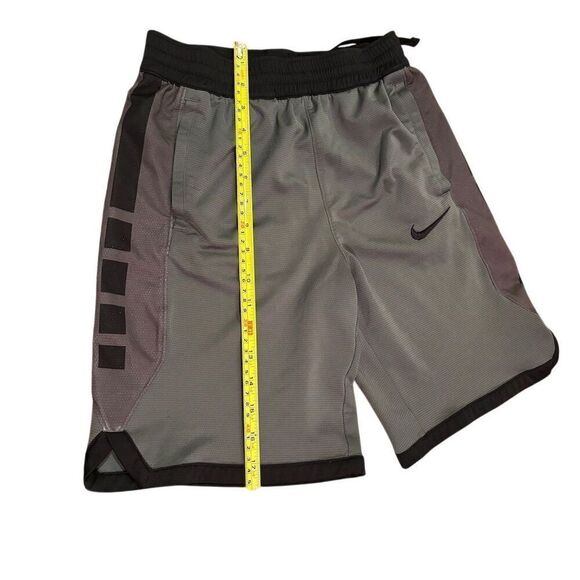 Nike Boys' Dri-Fit Elite Basketball Shorts L Dark Gray/Black - Picture 8 of 10